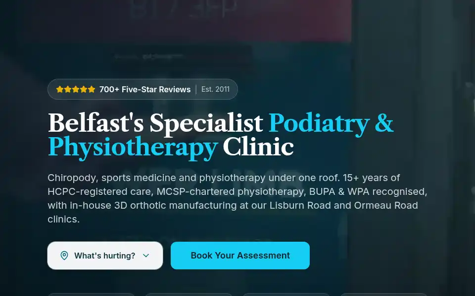 Screenshot of lower-limb.com