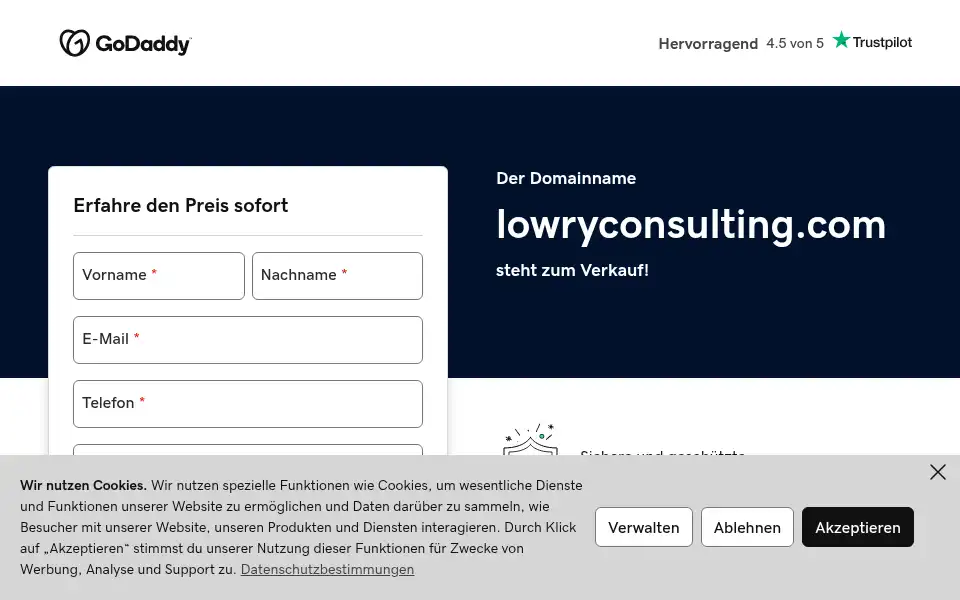Screenshot of lowryconsulting.com