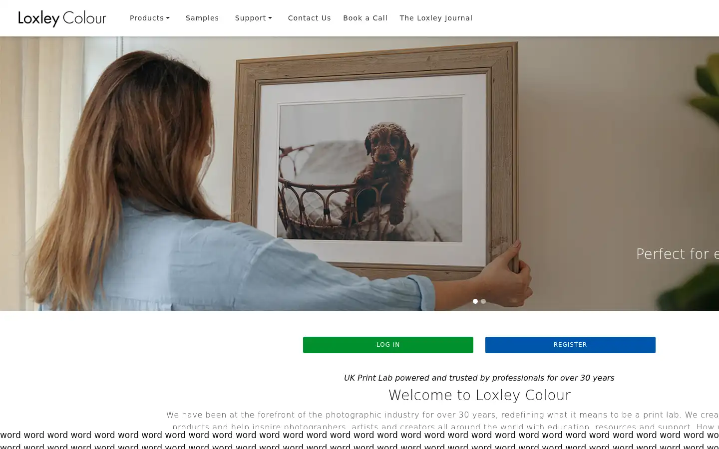 Screenshot of loxleycolour.com
