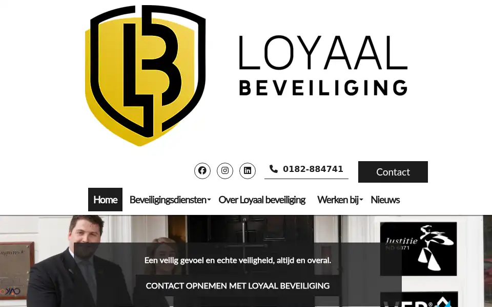 Screenshot of loyaalbeveiliging.nl