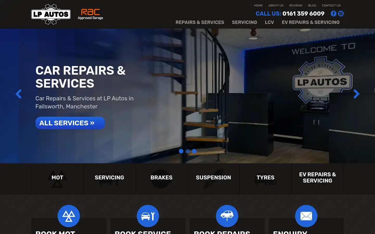 Screenshot of lp-autos.co.uk