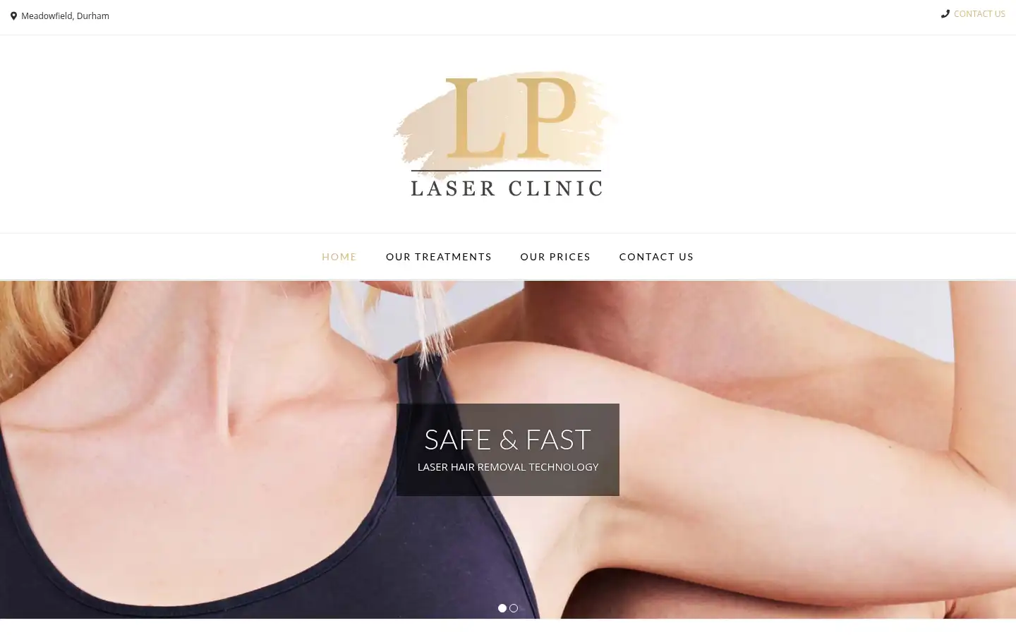 Screenshot of lplaserclinic.co.uk