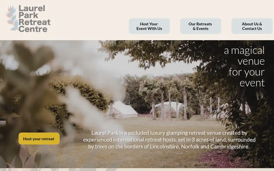 Screenshot of lpretreats.co.uk