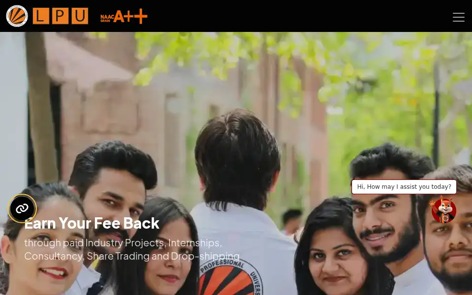 Screenshot of lpu.in