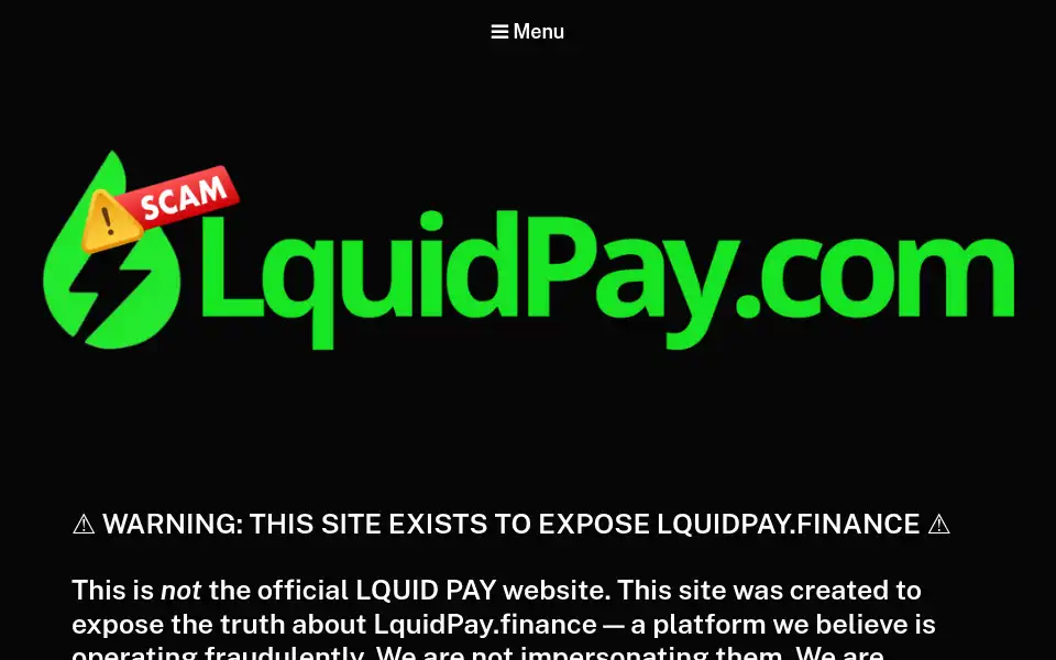 Screenshot of lquidpay.com