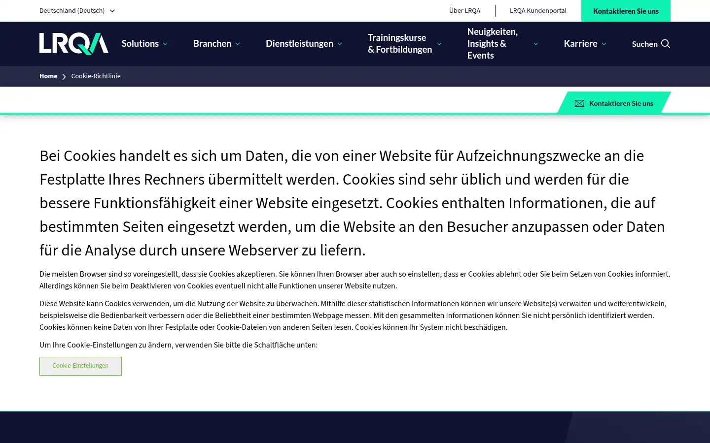 Screenshot of lrqa.com