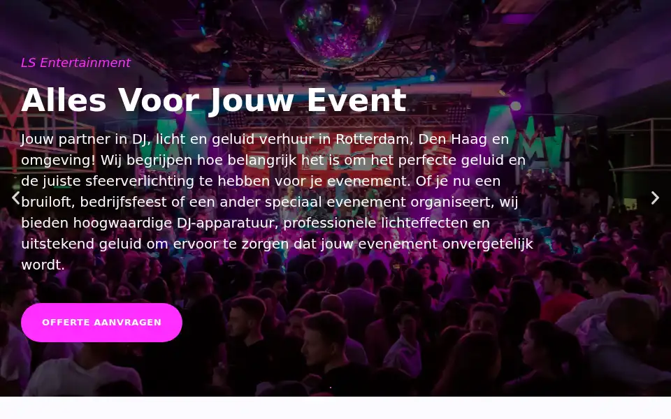 Screenshot of ls-entertainment.nl