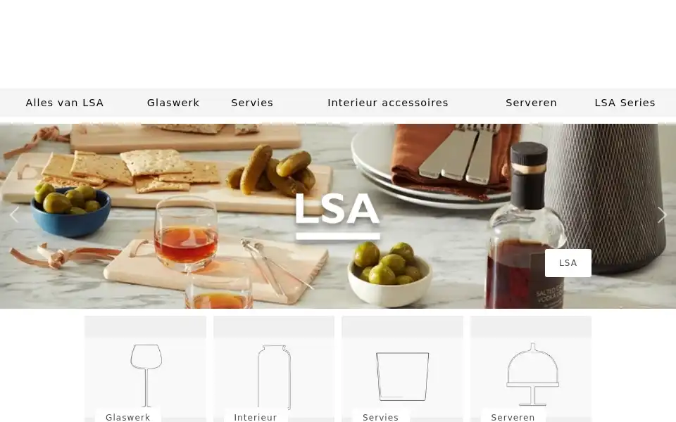 Screenshot of lsa-international.nl
