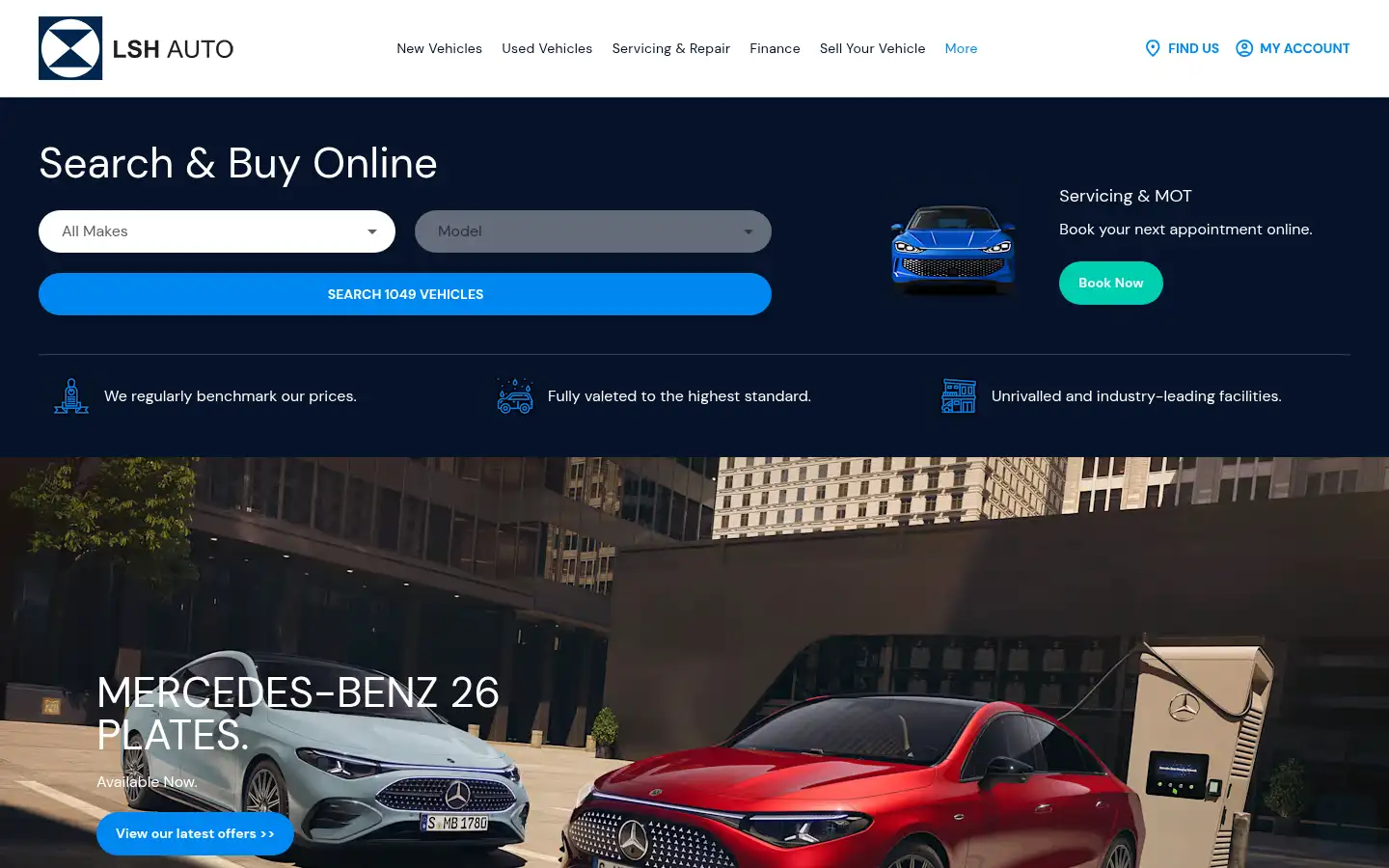 Screenshot of lshauto.co.uk