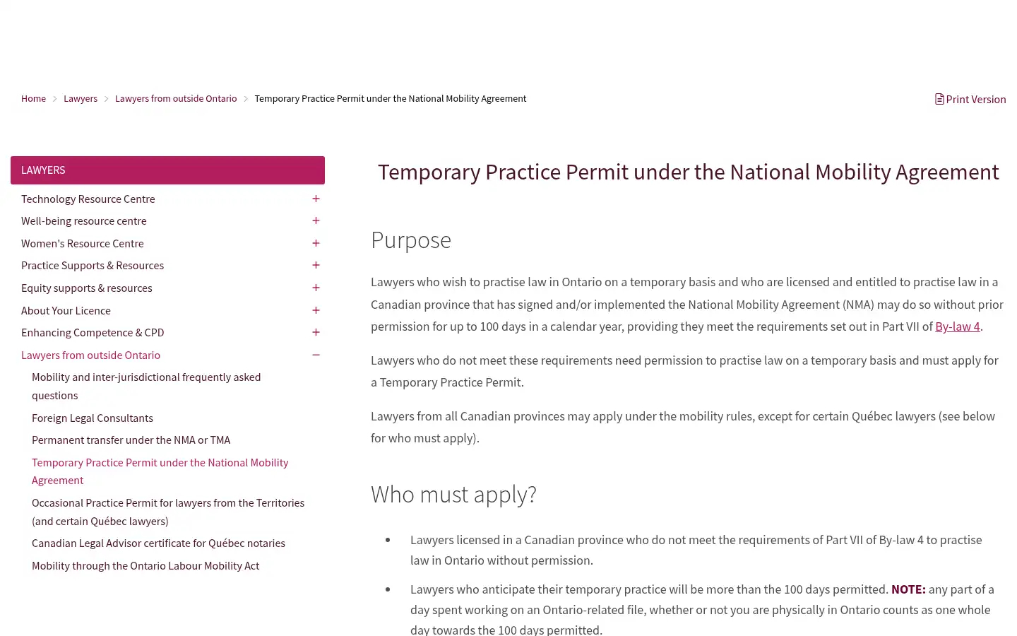 Screenshot of lso.ca