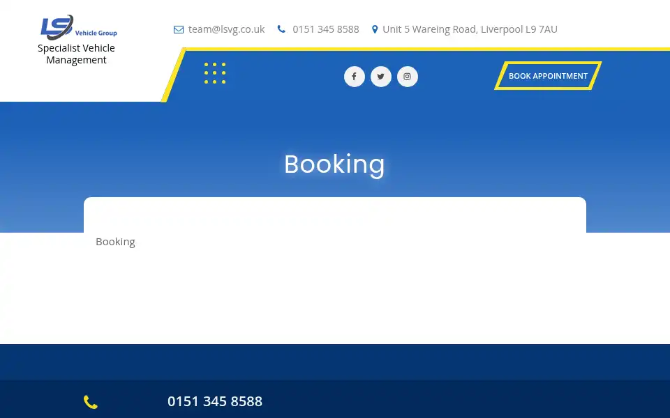 Screenshot of lsvg.co.uk