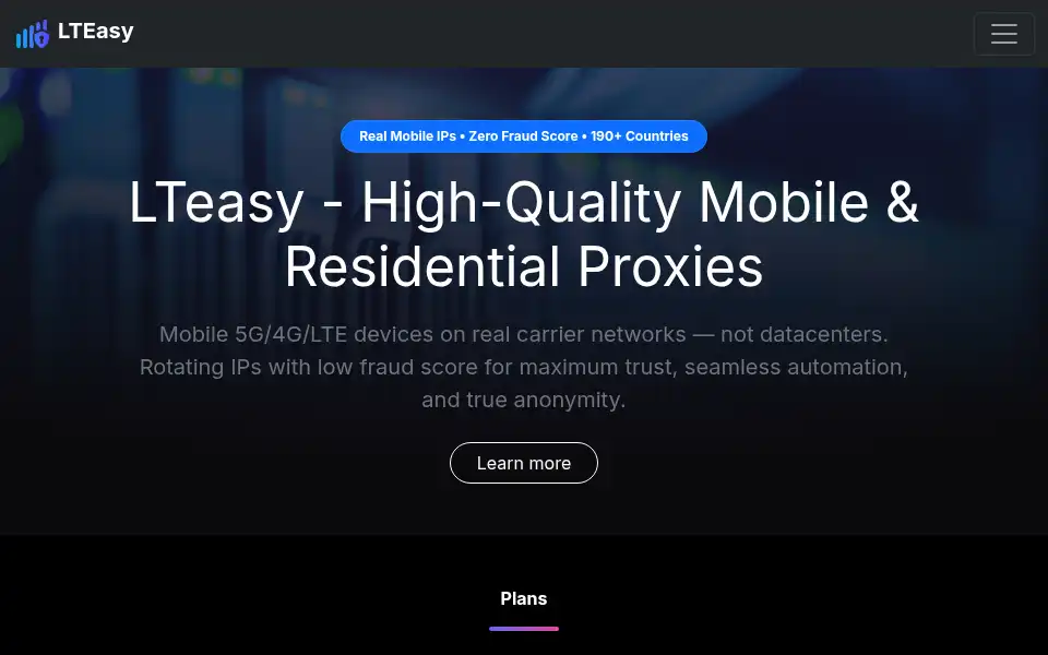 Screenshot of lteasy.shop