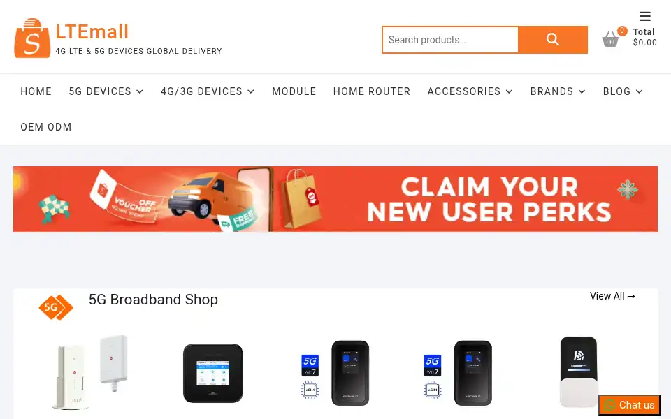 Screenshot of ltemall.com
