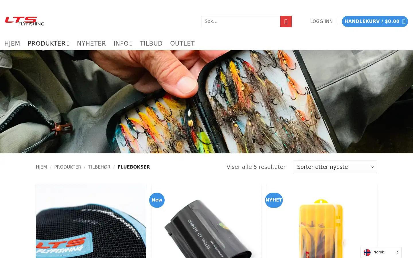 Screenshot of lts-flyfishing.com