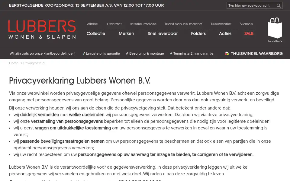 Screenshot of lubberswonen.nl