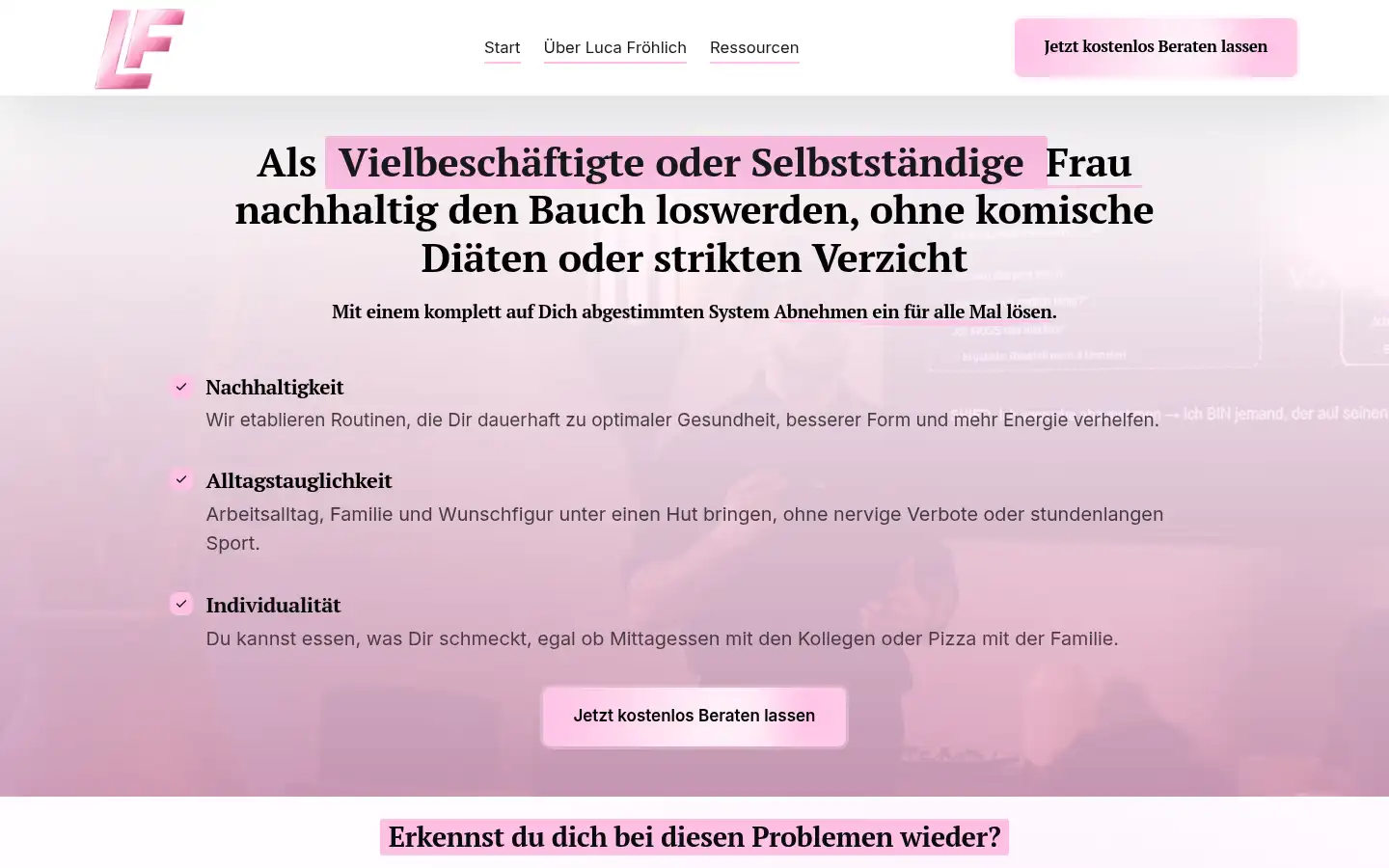 Screenshot of lucafroehlich.de