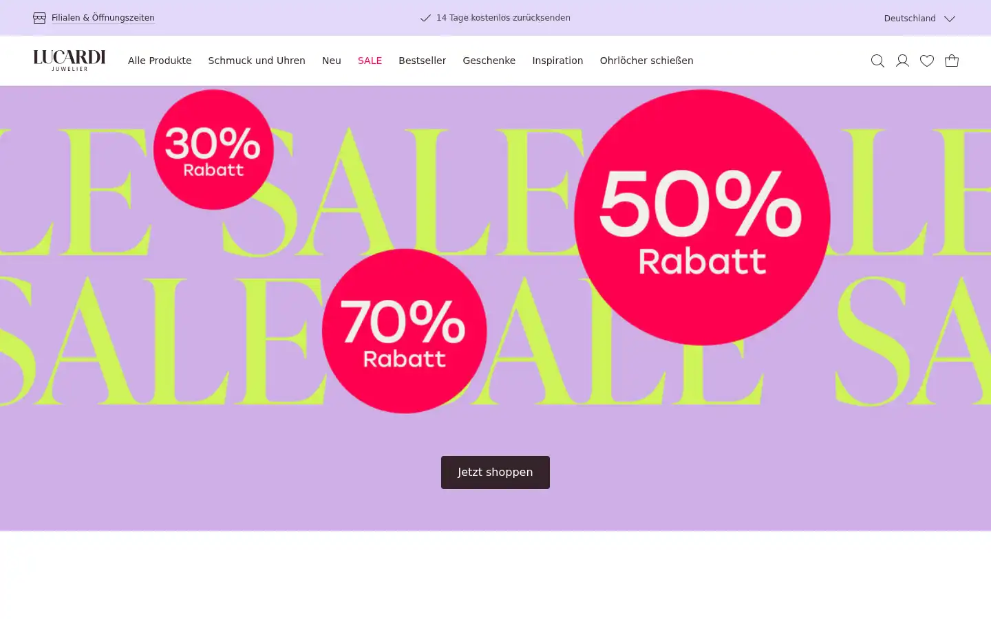 Screenshot of lucardi.de