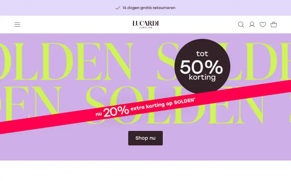 Screenshot of lucardi-juwelier.be