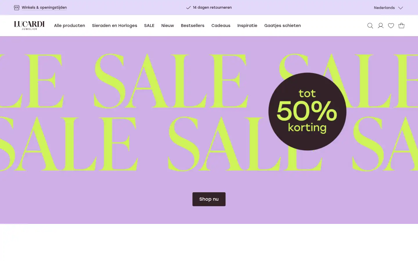 Screenshot of lucardi.nl