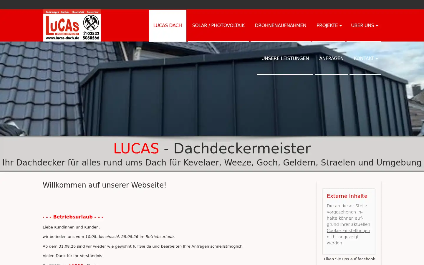 Screenshot of lucas-dach.de