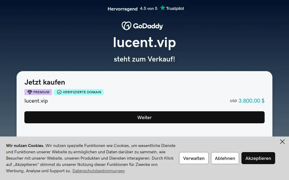 Screenshot of lucent.vip