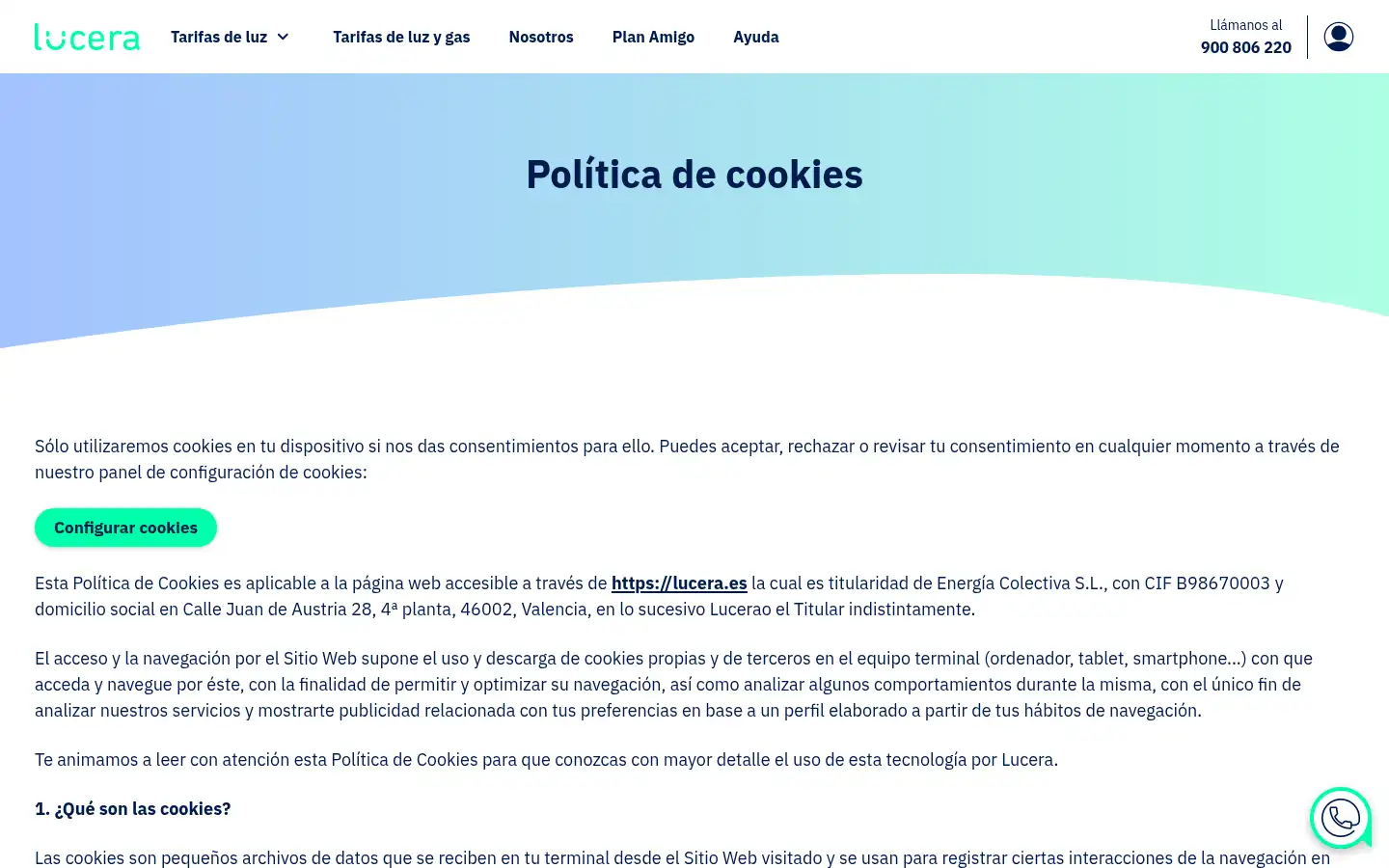 Screenshot of lucera.es
