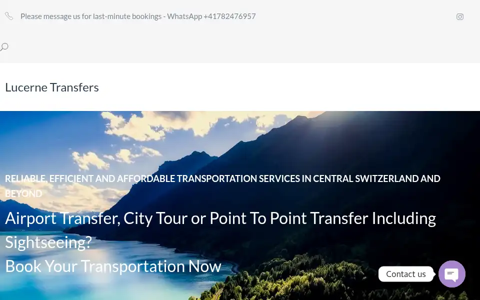 Screenshot of lucernetransfers.com