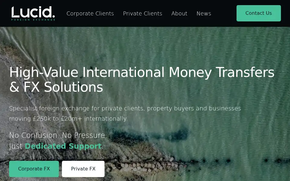 Screenshot of lucidforeignexchange.com