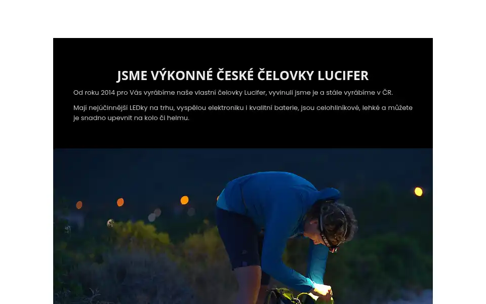 Screenshot of luciferlights.net