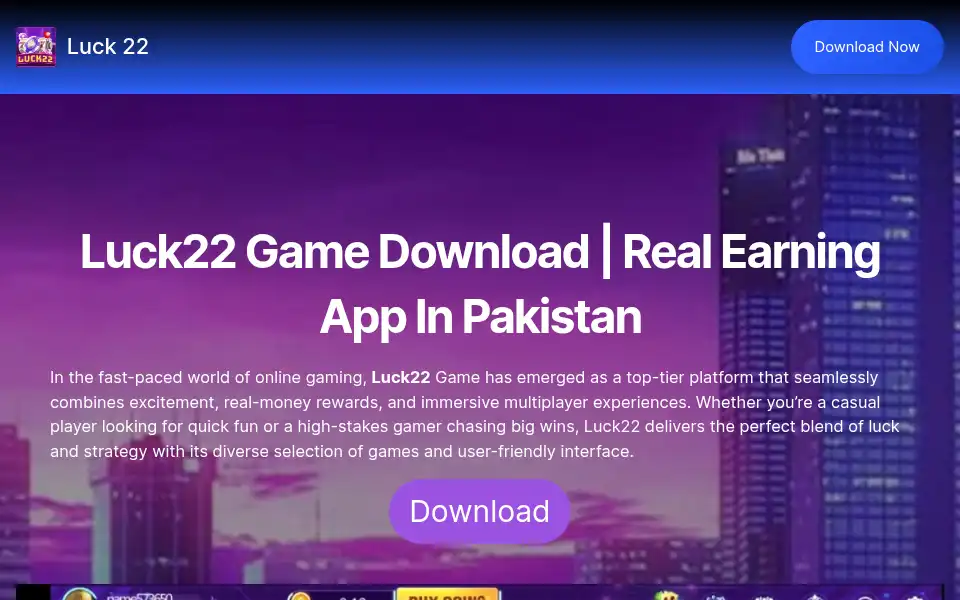 Screenshot of luck-22.com