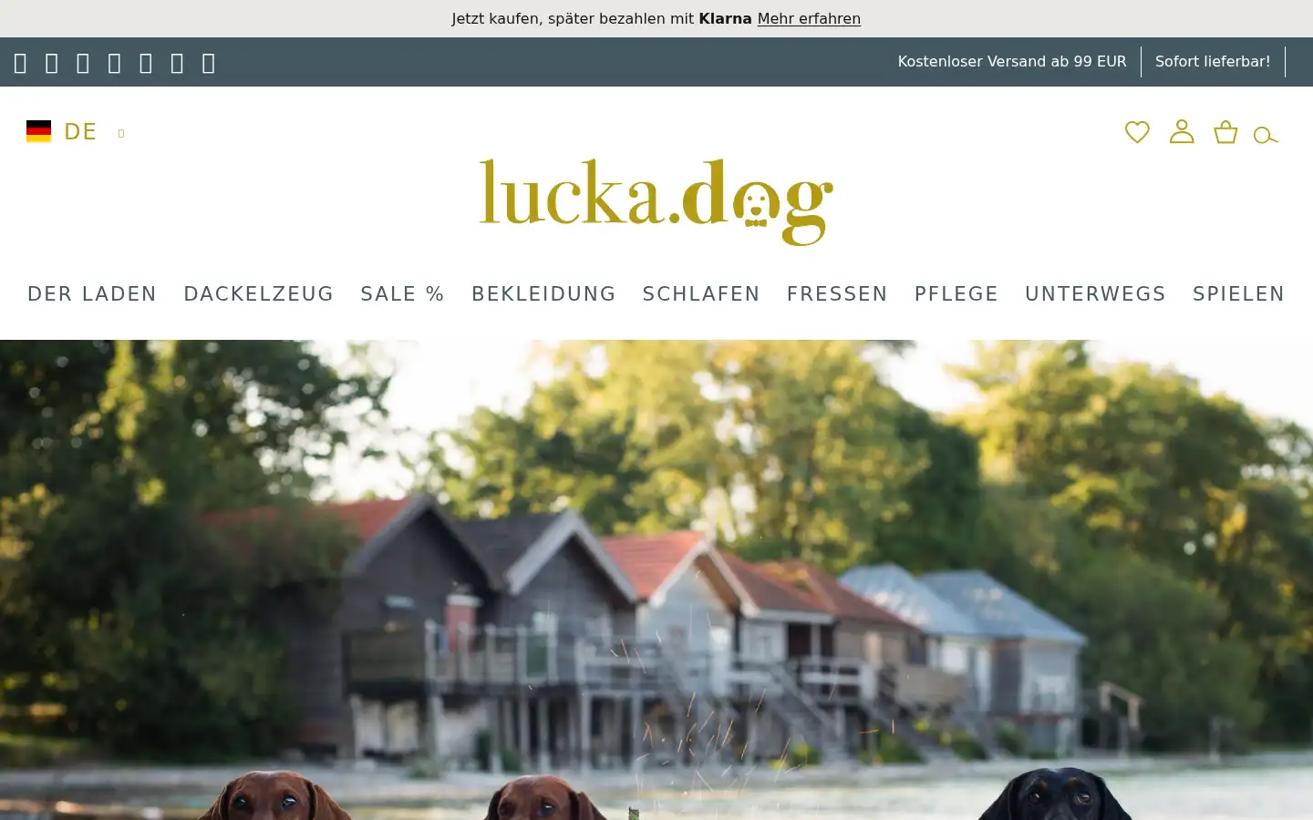 Screenshot of lucka.dog