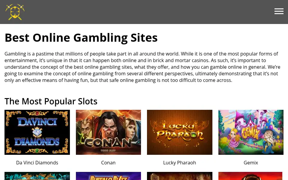 Screenshot of luckdigger.com