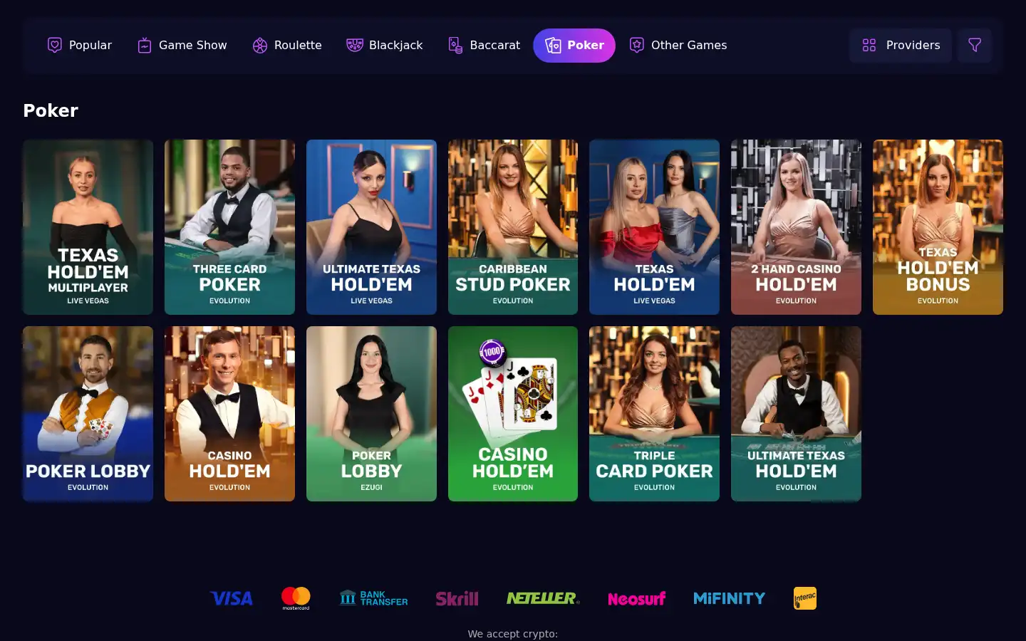 Screenshot of lucky7even.com