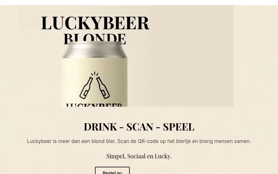 Screenshot of luckybeer.nl