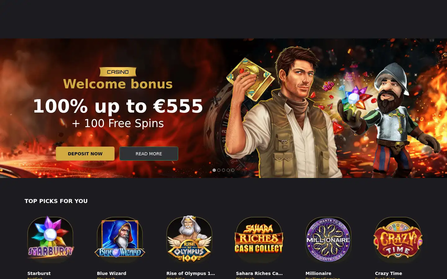 Screenshot of luckyelektra.com