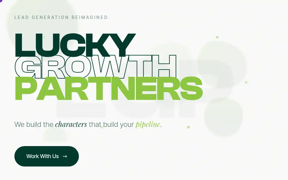 Screenshot of luckygrowthpartners.com