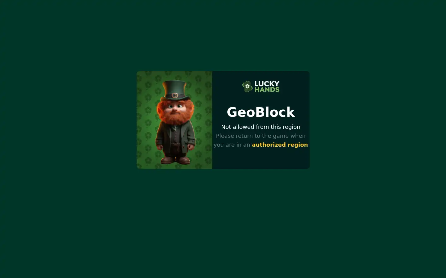 Screenshot of luckyhands.com