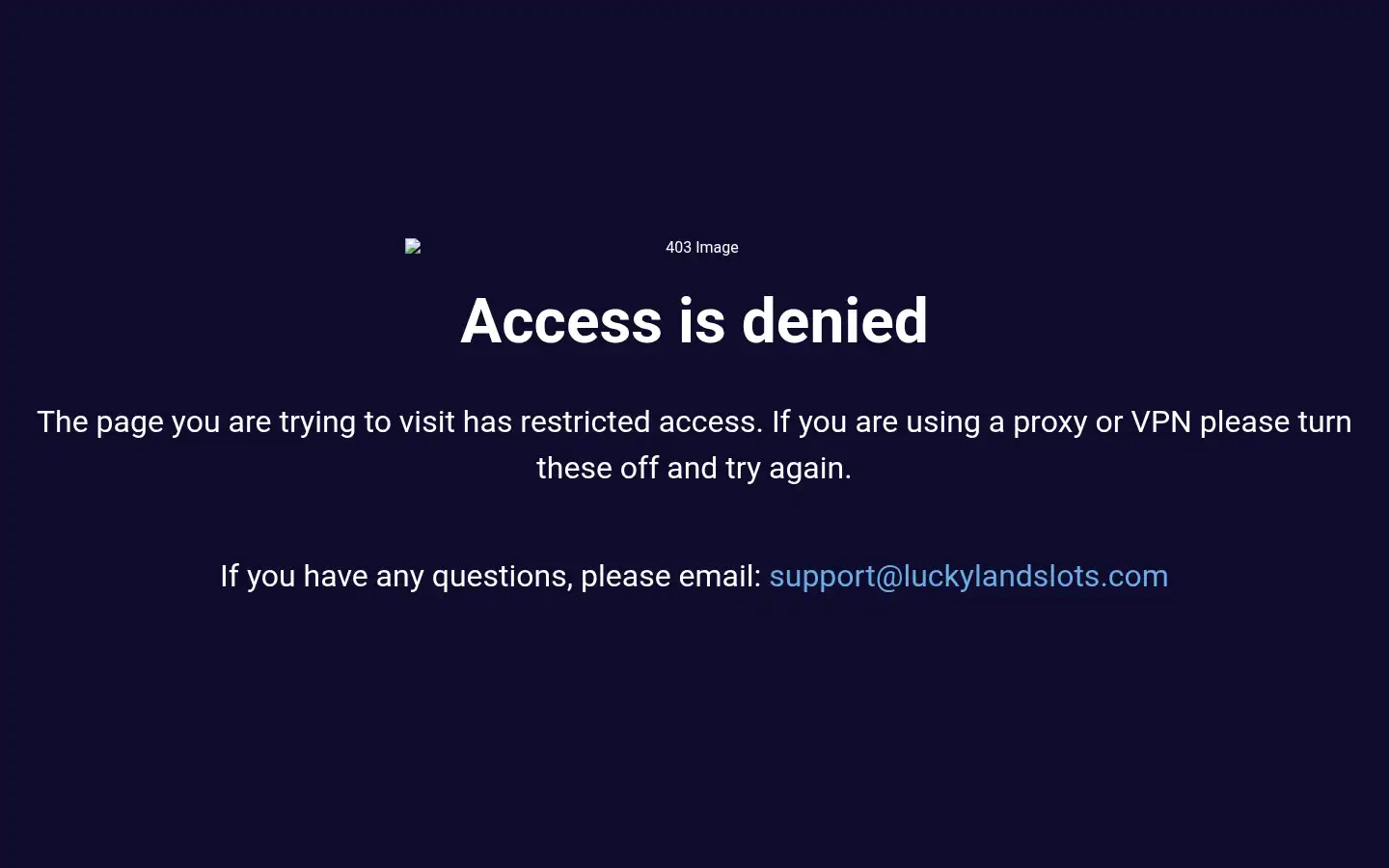 Screenshot of luckylandslots.com