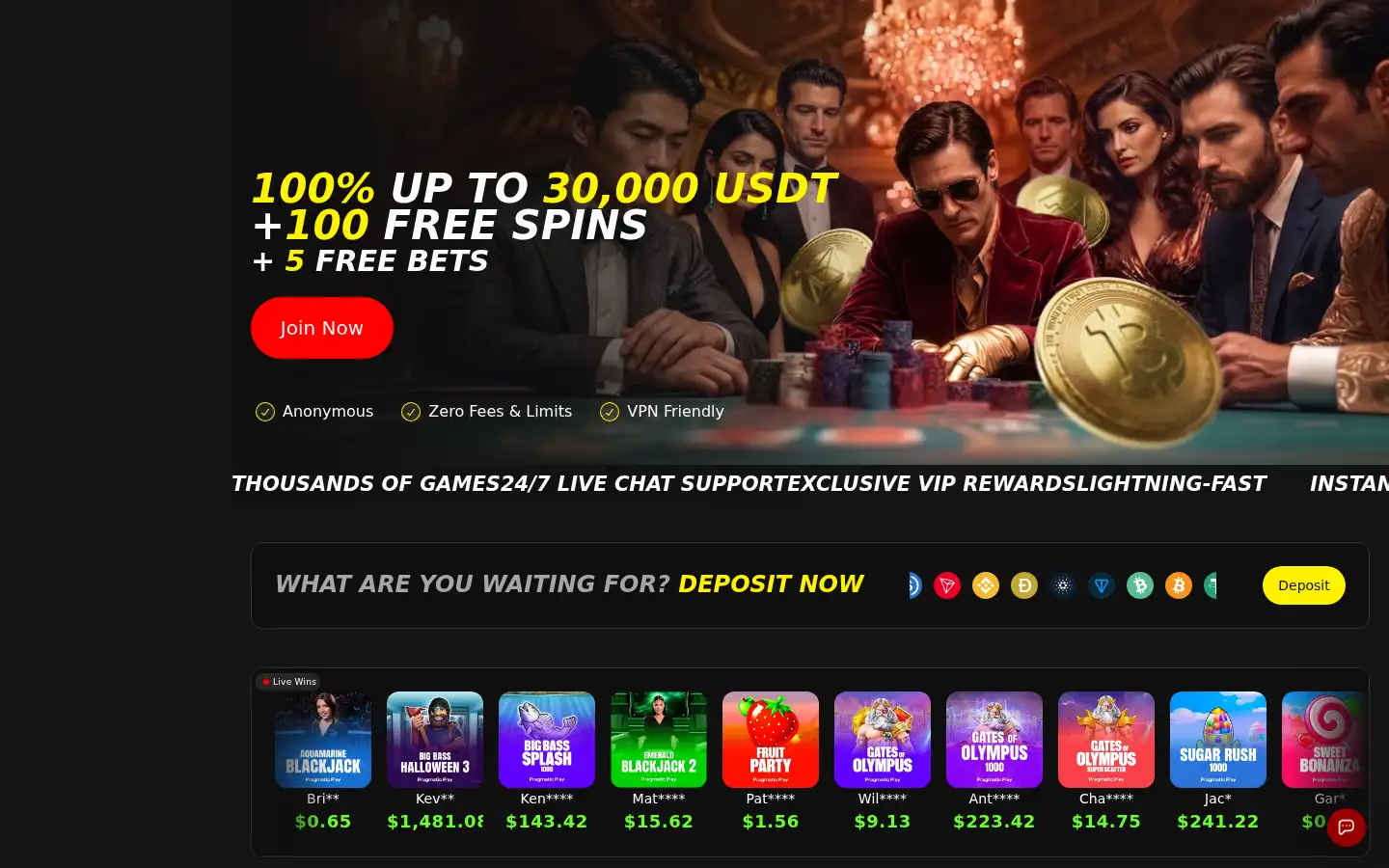 Screenshot of luckyrollers.io