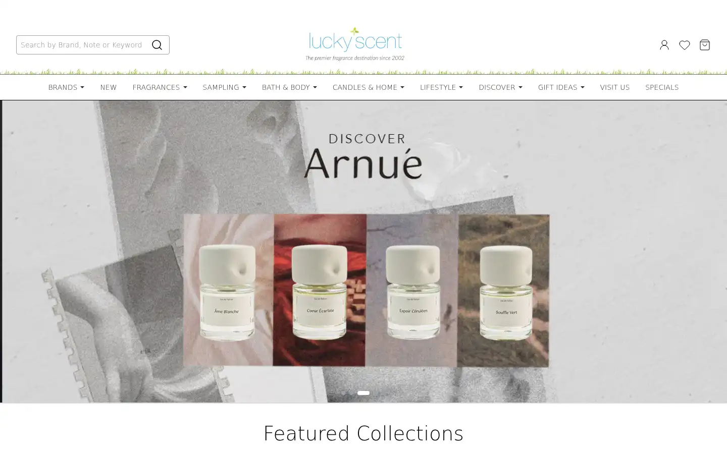 Screenshot of luckyscent.com