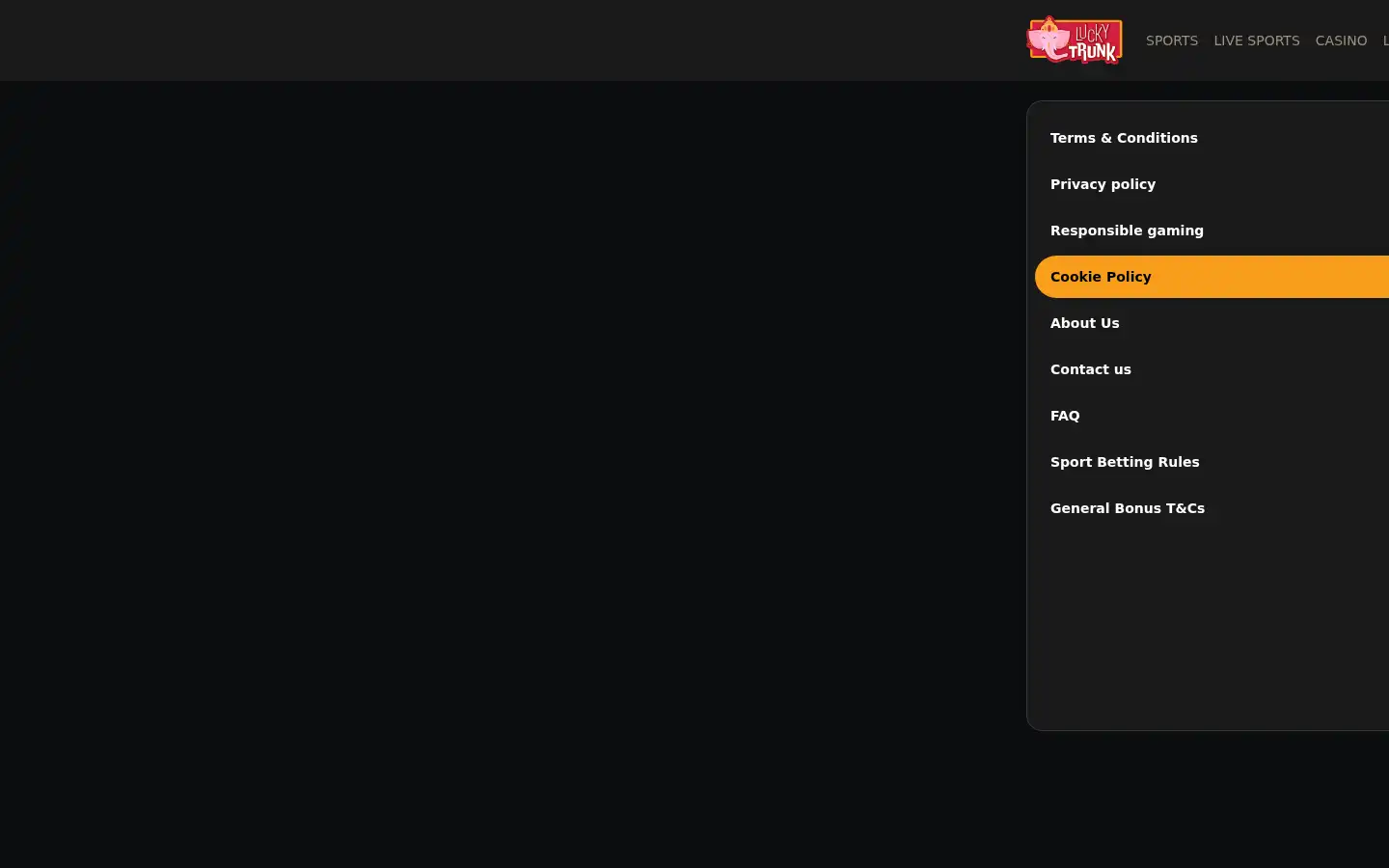 Screenshot of luckytrunk.io