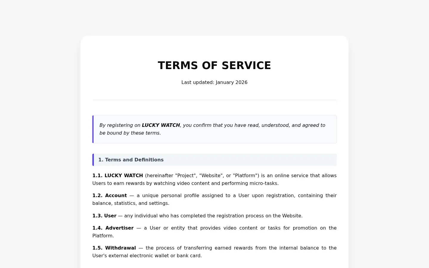 Screenshot of luckywatch.top