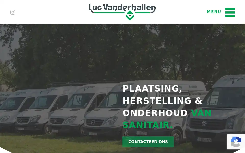 Screenshot of lucvanderhallen.be