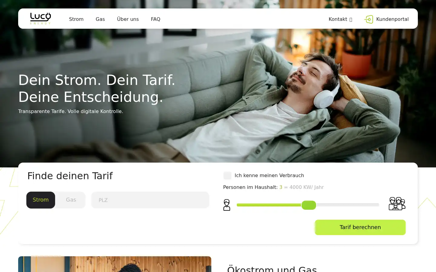 Screenshot of lucy-energy.com