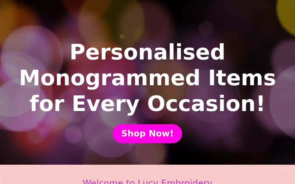 Screenshot of lucyembroidery.co.uk