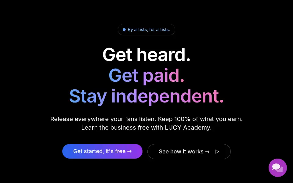Screenshot of lucysounds.com