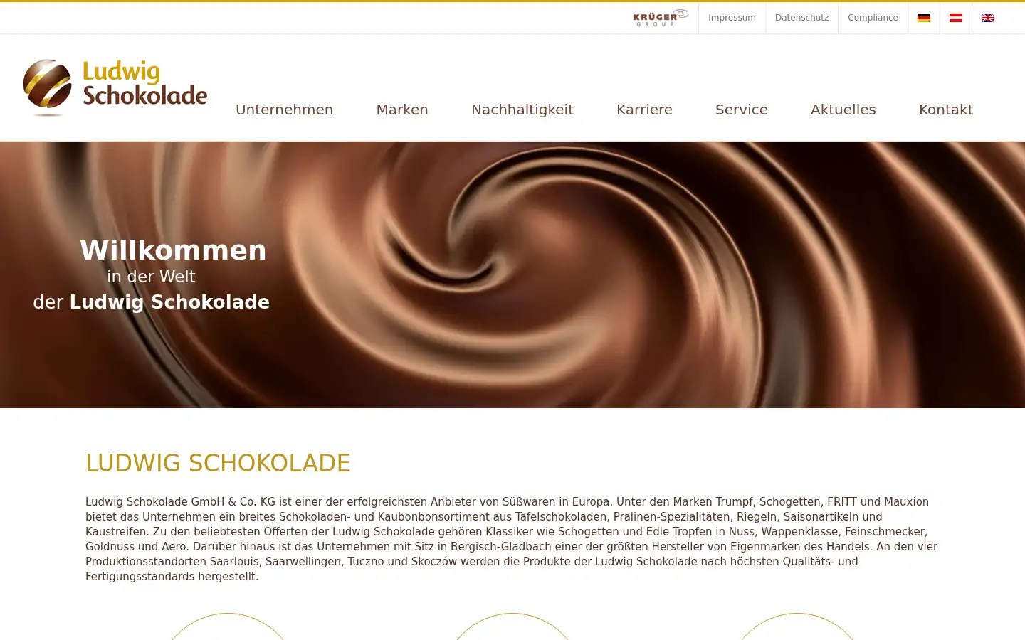 Screenshot of ludwig-schokolade.de