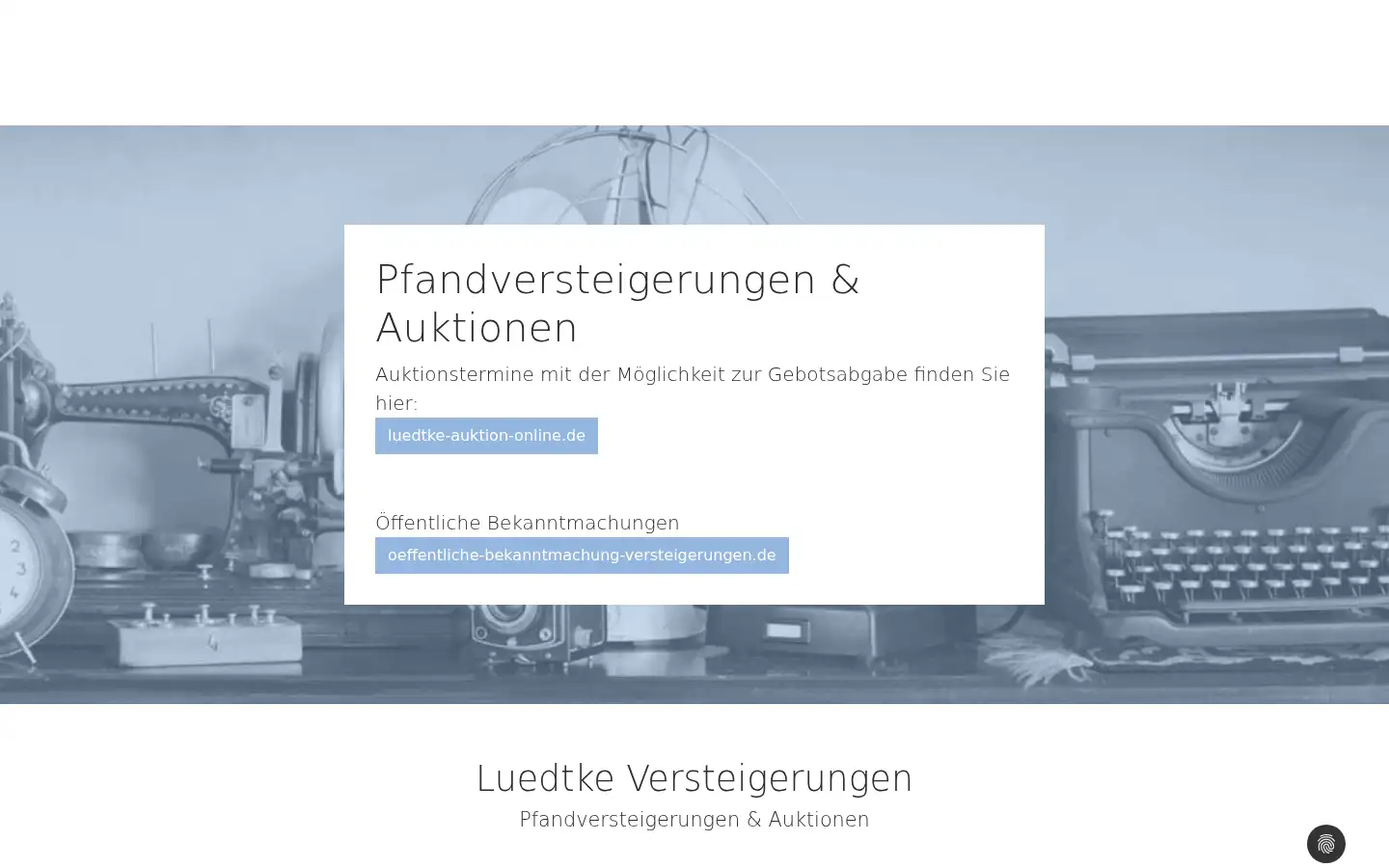 Screenshot of luedtke-versteigerungen.de