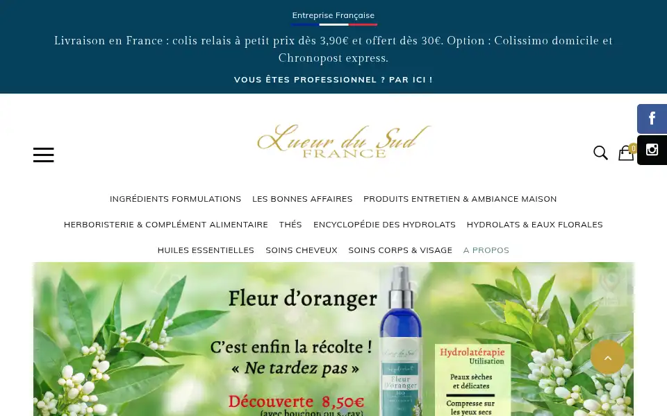 Screenshot of lueurdusud.com
