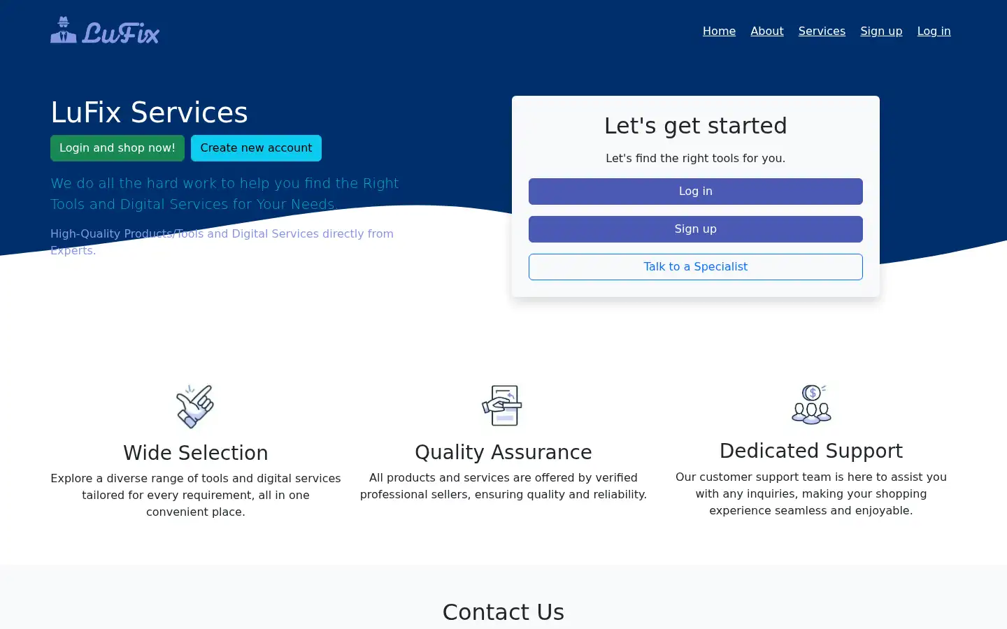 Screenshot of lufix.ro